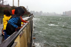 The East River in Manhattan during Hurricane Sandy (by David Shankbone)