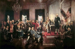 Signing of the Constitution of the United States (by )