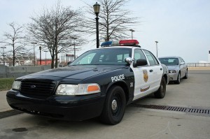 Police cruiser, flickr. Creative Commons License.