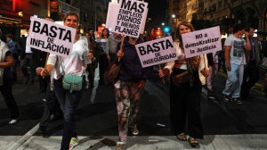 Argentinians protesting against many of the causes of mob violence.  Wikimedia Creative Commons License 