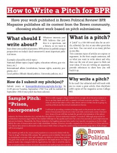 BPR How to Submit a Pitch