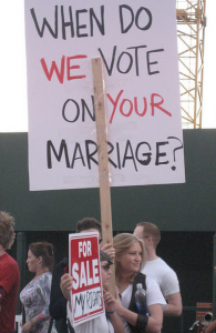 "Do WE vote on YOUR marriage?